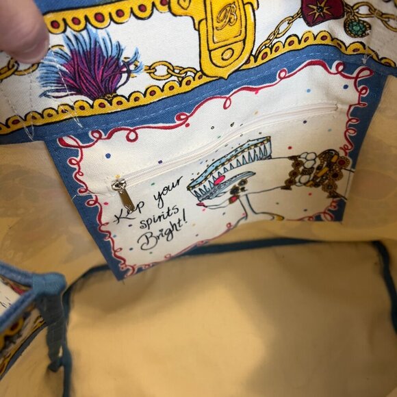 Brighton Holiday Glittering Love Limited Edition Large Canvas Tote Bag - Picture 9 of 9